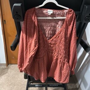 Ava and viv peplum shirt